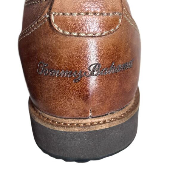 Tommy Bahama Eaton Loafers Mens 9 Brown Leather Shoes Slip On Stretch Preppy main image 8